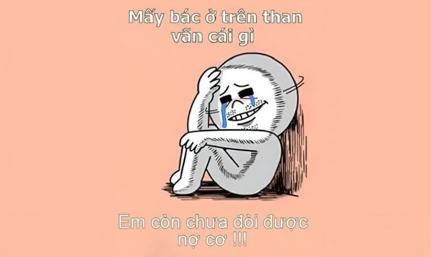 Meme Tết về nợ nần