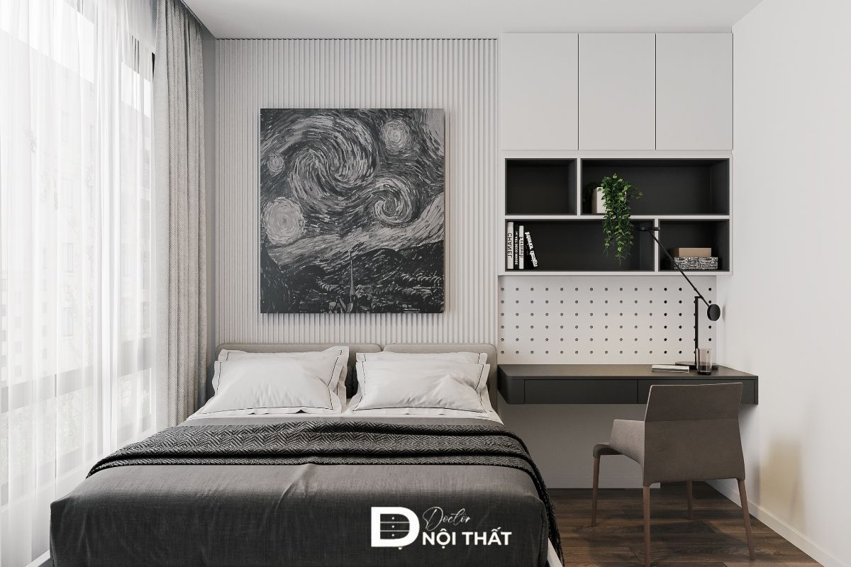 Phong cách phòng ngủ nam tính theo phong cách tối giản
