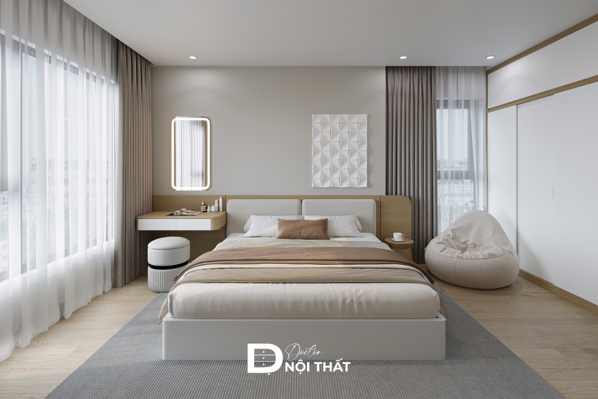 Phong cách đơn giản trong phòng ngủ