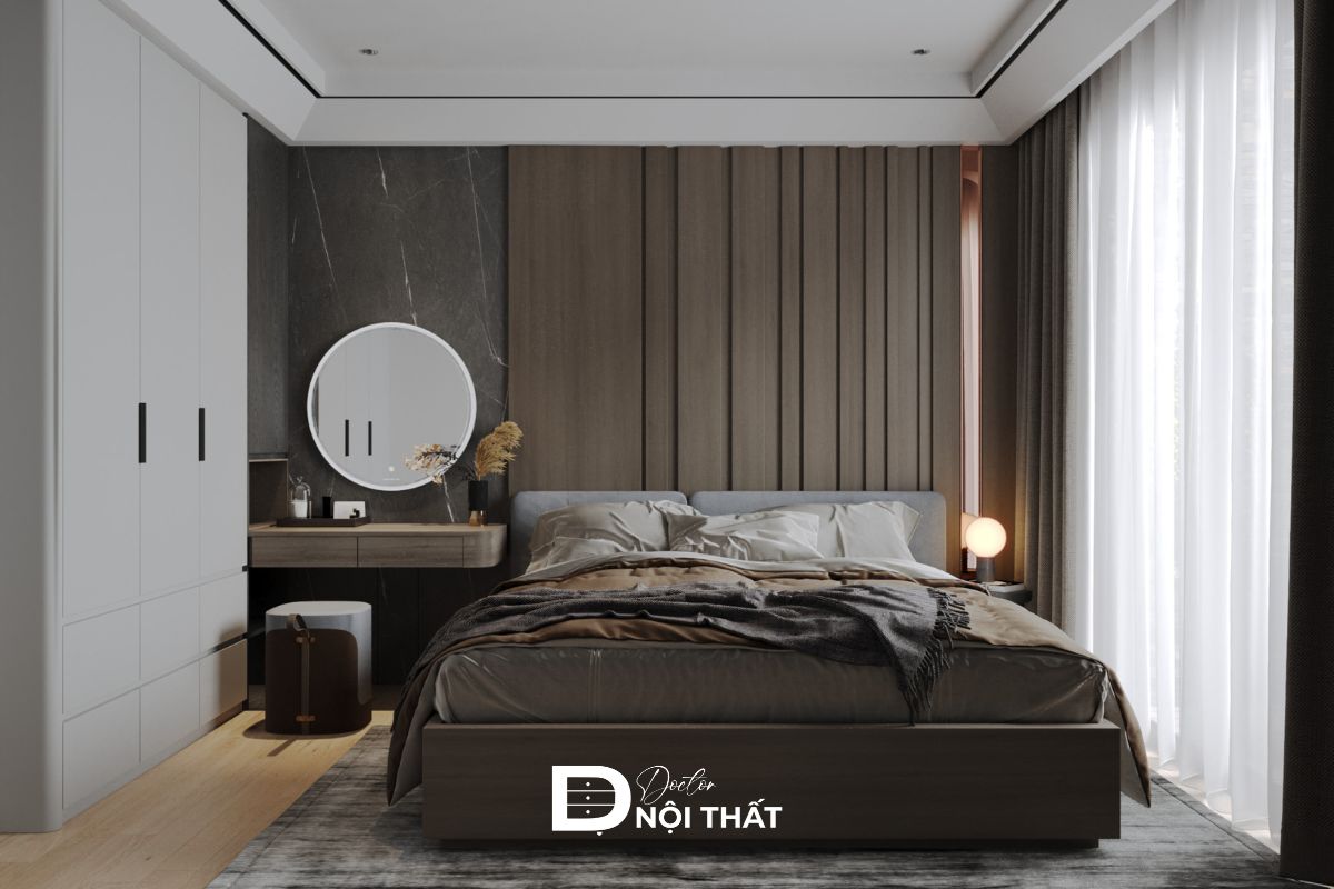 Tông màu tối giúp nội thất nổi bật