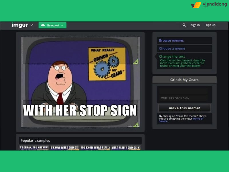 tạo meme imgur