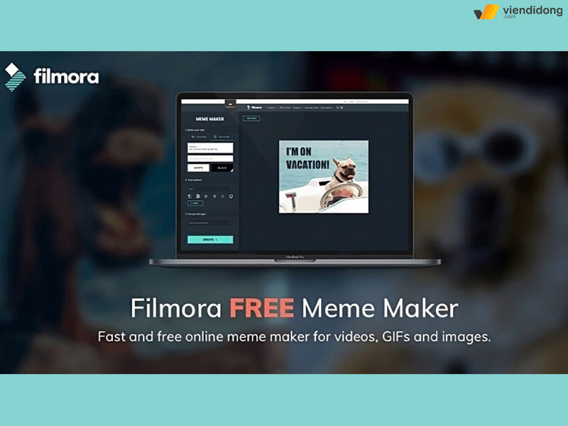 tạo meme filmora