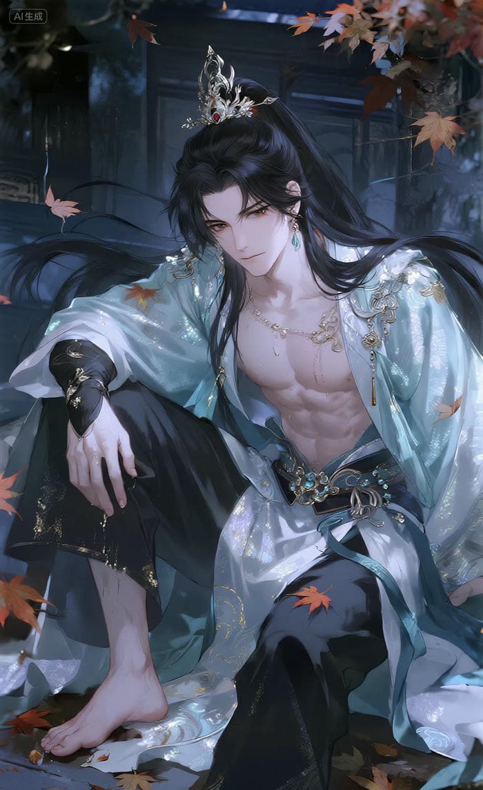 hình ảnh anime nam 6 múi cơ lưng rắn chắc