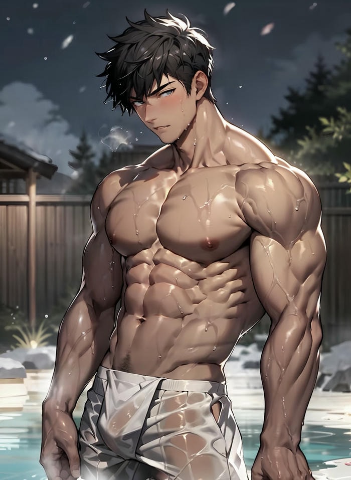 hình anime nam 6 múi phong độ