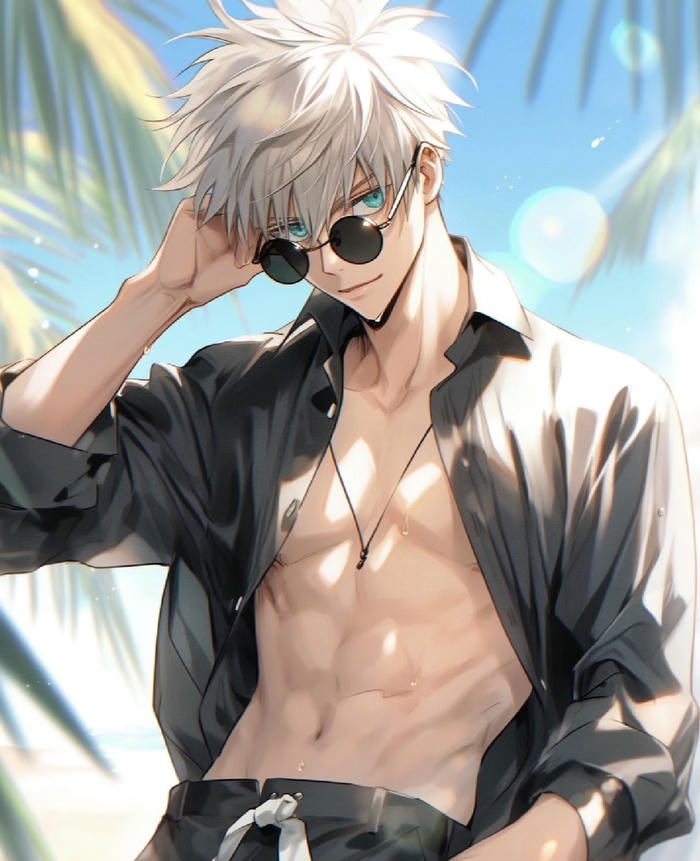 hình ảnh anime nam 6 múi cơ bụng