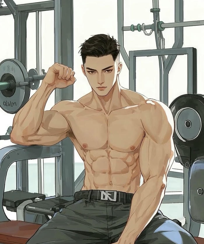 ảnh anime nam 6 múi tông da