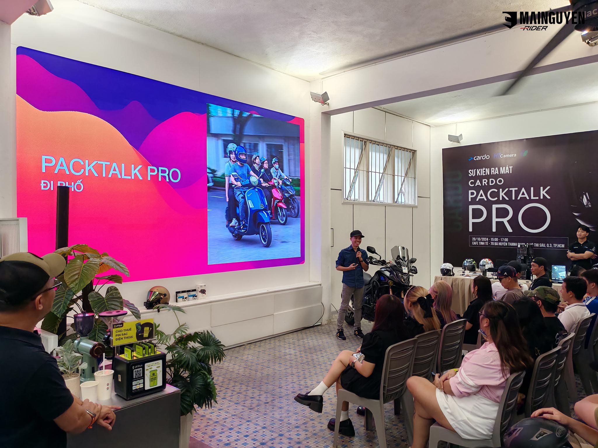 Toàn cảnh buổi offline ra mắt Cardo Packtalk PRO tại café Tinh Tế | mainguyenrider.com