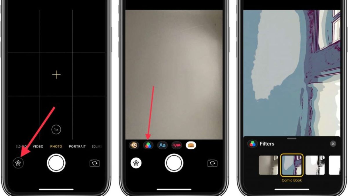 Cách xem bộ lọc ảnh trên camera iPhone