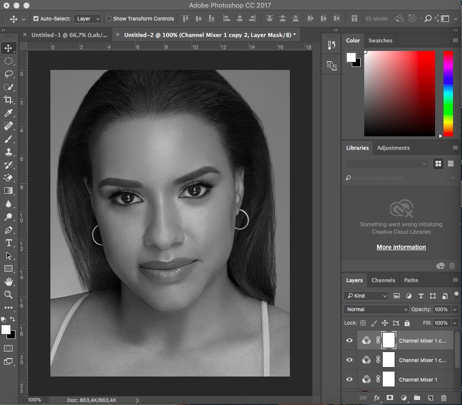 2 cách đơn giản làm trắng da trong Photoshop