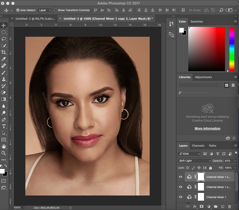 2 cách đơn giản làm trắng da trong Photoshop