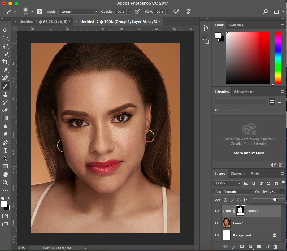2 cách đơn giản làm trắng da trong Photoshop