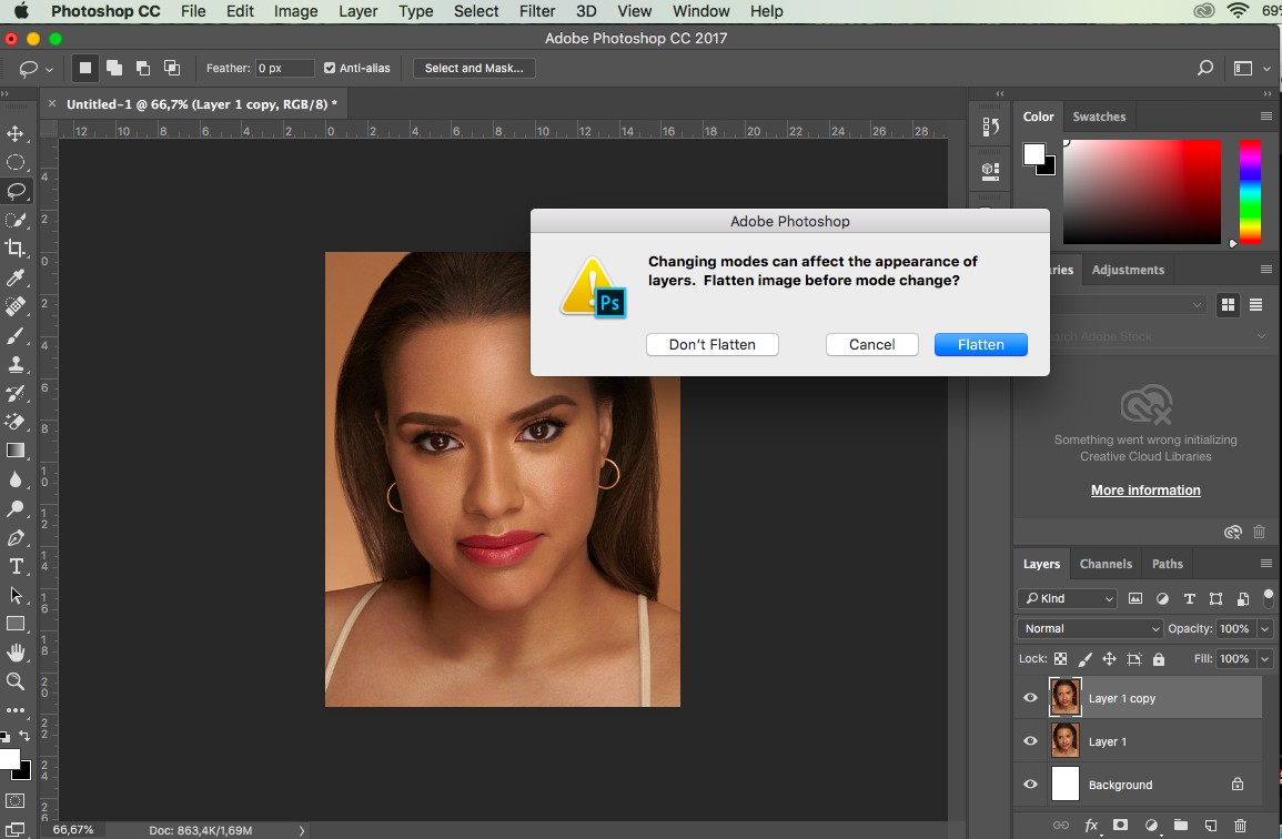 2 cách đơn giản làm trắng da trong Photoshop