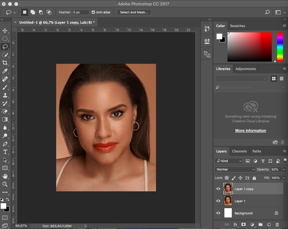 2 cách đơn giản làm trắng da trong Photoshop