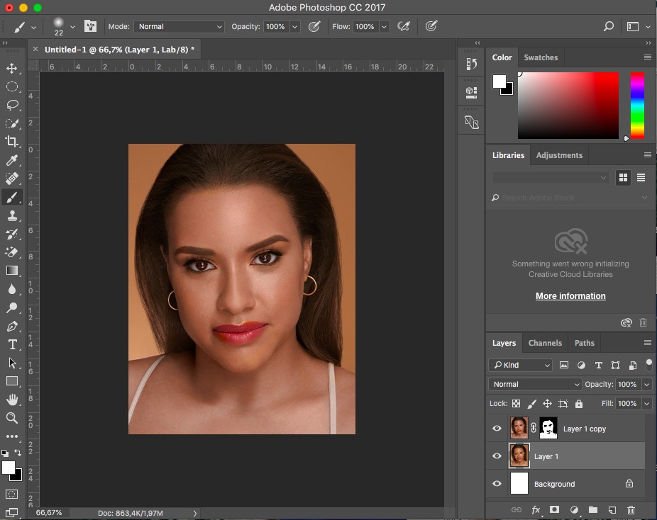 2 cách đơn giản làm trắng da trong Photoshop