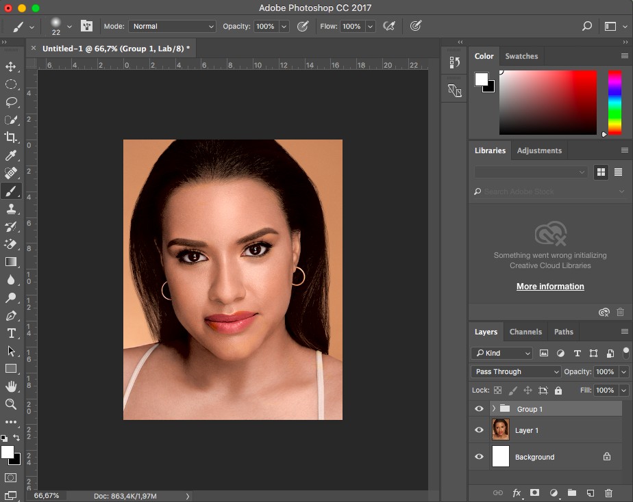 2 cách đơn giản làm trắng da trong Photoshop