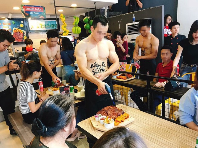 Việc thuê trai đẹp cởi trần bán hàng bị xử lý thế nào?