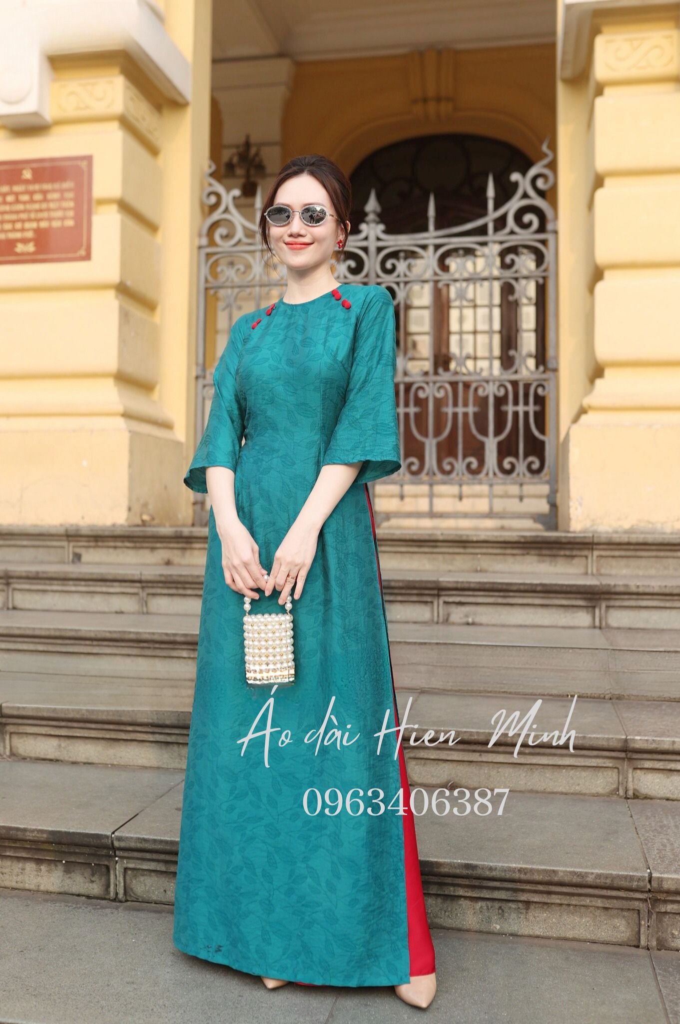 ao dai dang suong vai gam