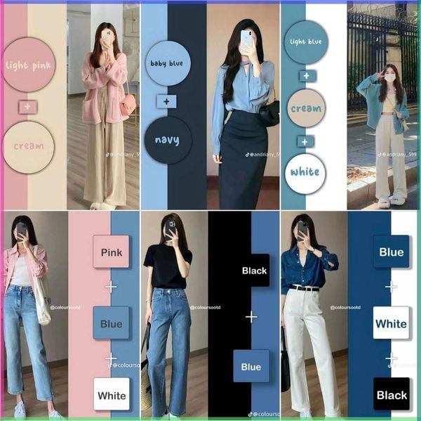 20 cách phối màu quần áo nữ đẹp, tôn da, hack dáng nhất 2025