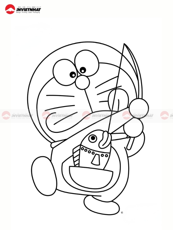 Anh Doraemon den trang de to