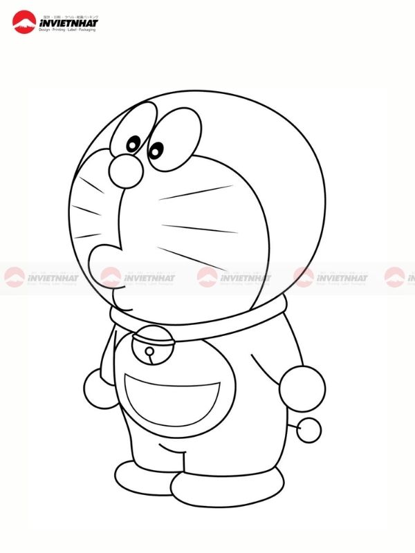 Tranh ve Doraemon tap to mau
