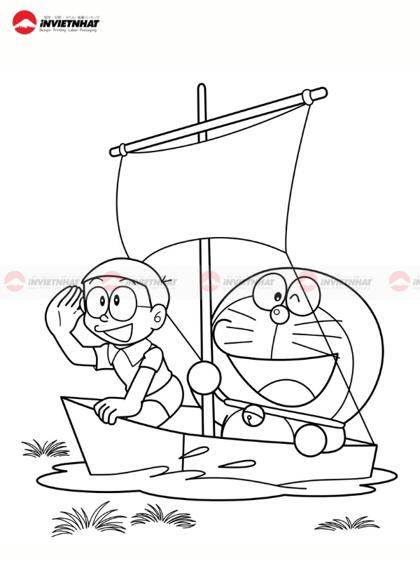 Ban phac thao Doraemon va Nobita tap to