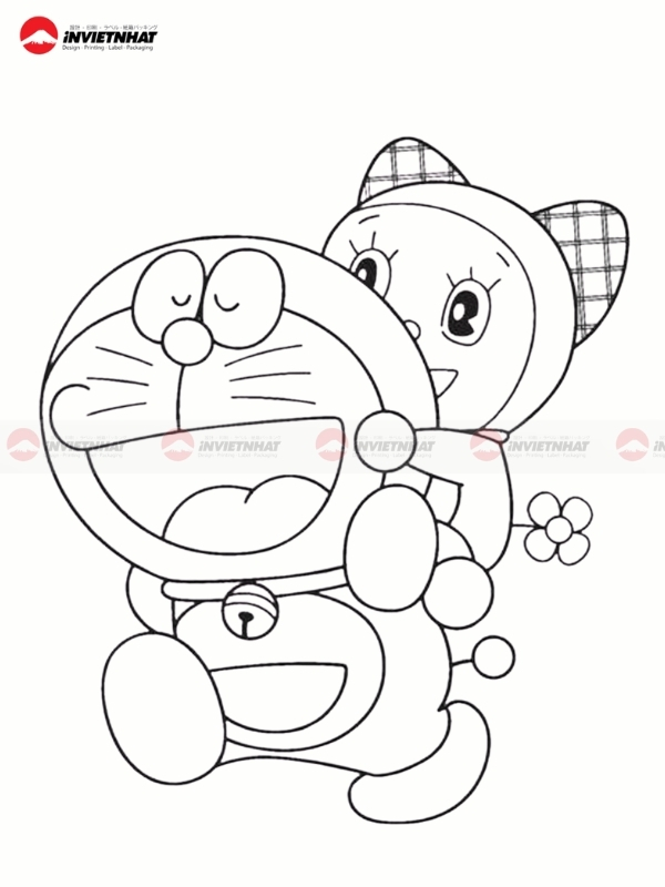 Mau tap to Doraemon va em gai Dorami