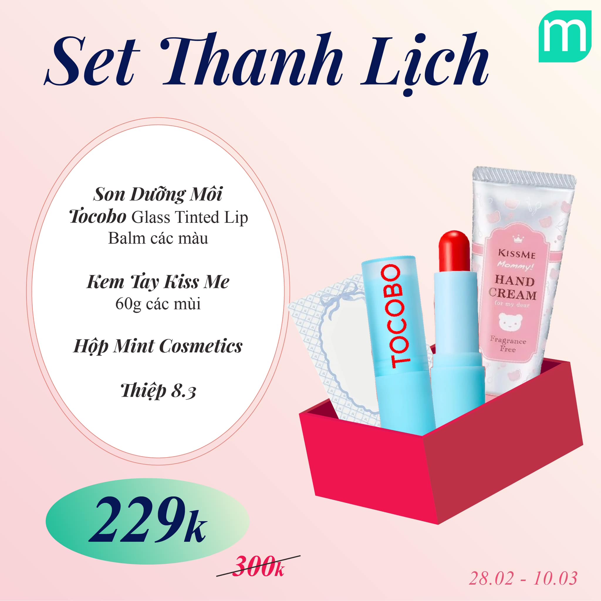 SET QUÀ 8/3 CHỈ TỪ 119K - MADE BY MINT