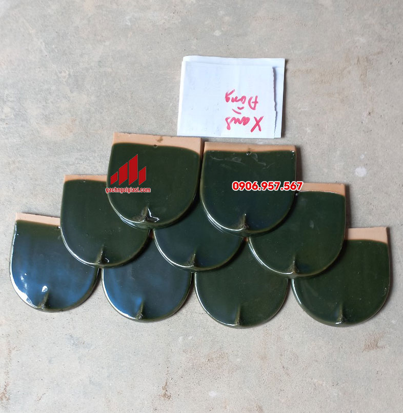 Ngói Hài Men Xanh Đồng