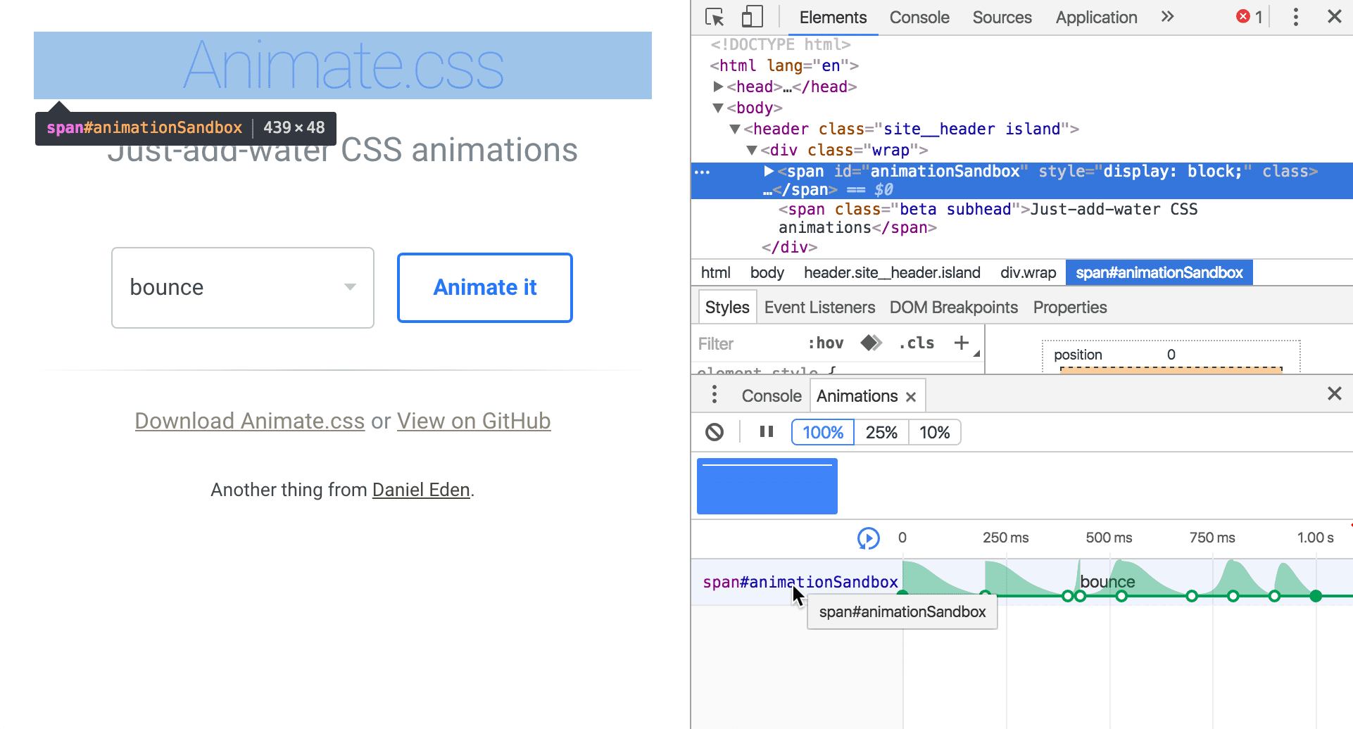 Chỉnh sửa CSS của phần tử giả lập ::view-transition.