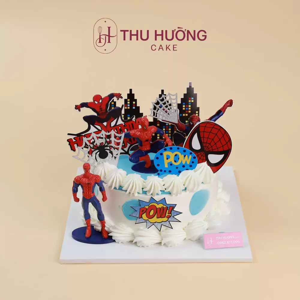Bánh Sinh Nhật Siêu Nhân Nhện đẹp