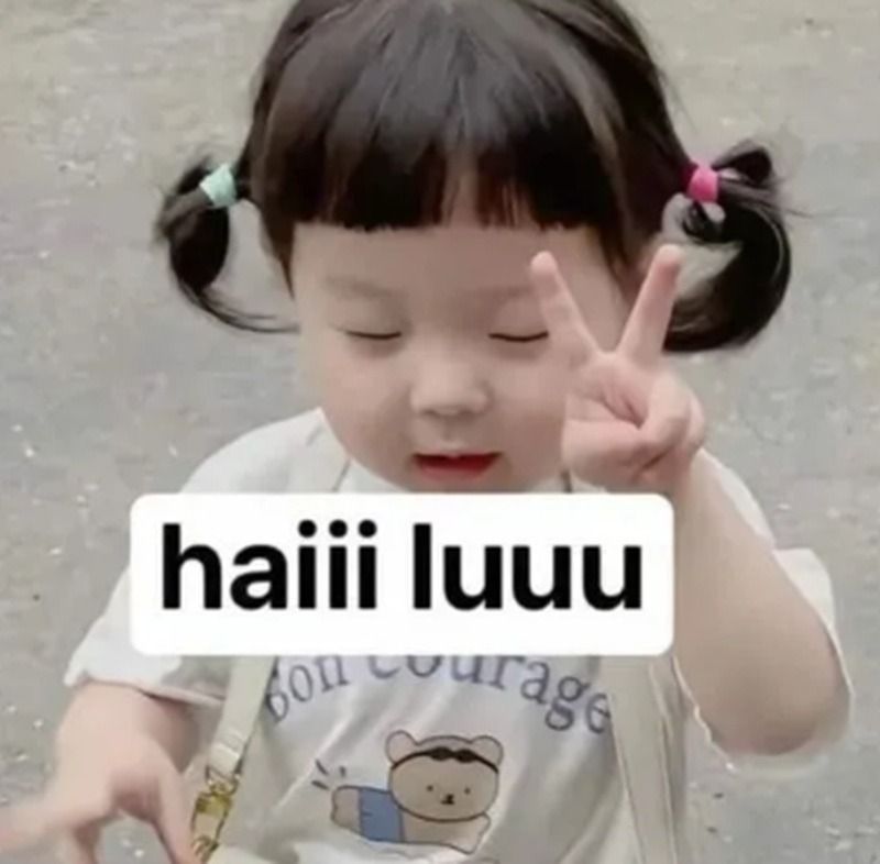 Hình ảnh cố lên meme em bé