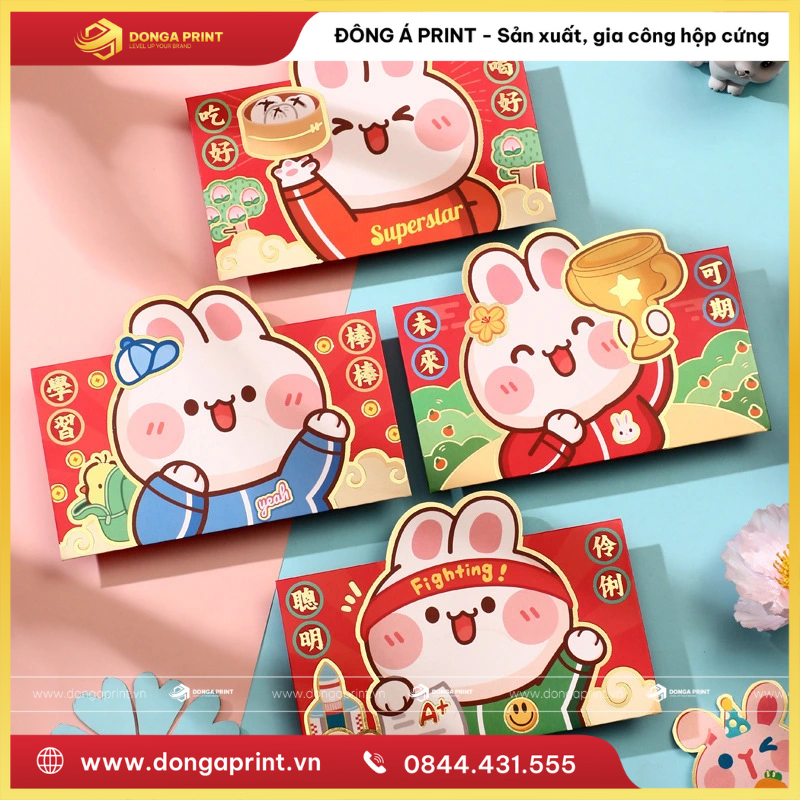 MẪU BAO LÌ XÌ CUTE DỄ THƯƠNG