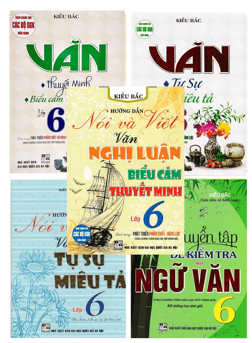 Combo 5 Sách Tham Khảo Ngữ Văn Lớp 6