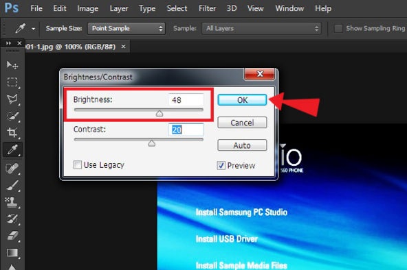 Sau khi đã hoàn thành các lựa chọn về màu sắc cũng như độ sáng của ảnh, bạn Click Ok là đã thực hiện xong