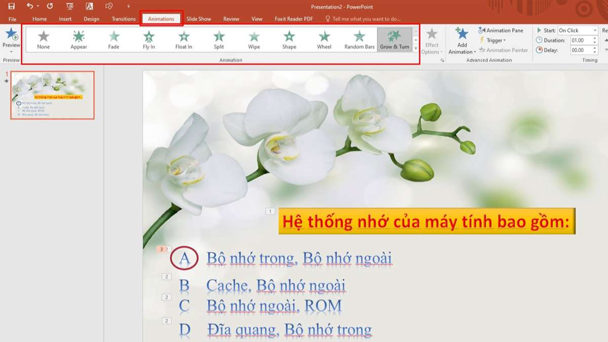 Cách làm trò chơi trên Powerpoint đơn giản hấp dẫn người xem