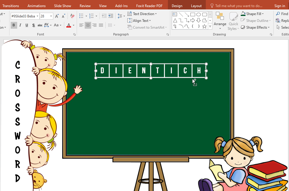 Hướng dẫn cách làm trò chơi ô chữ trên Powerpoint đơn giản nhất