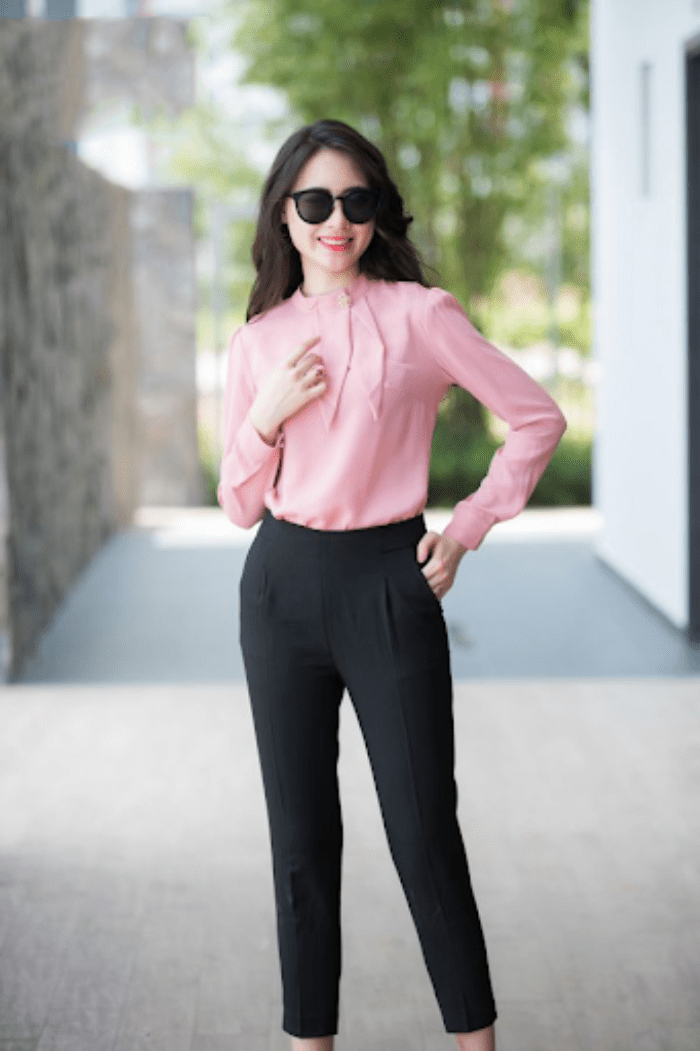 Áo hồng phối với quần màu gì nữ đẹp? Gợi ý 12 outfit cực chất cho nàng