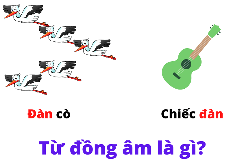 Bài tập về từ đồng âm. (Ảnh: Sưu tầm Internet)