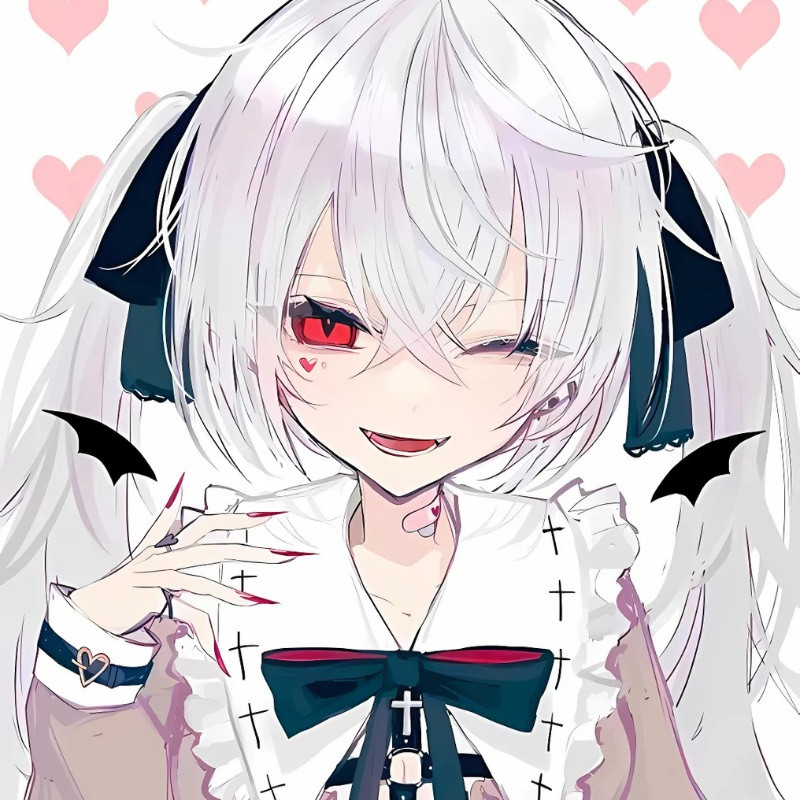 Ác quỷ anime chibi độc đáo với mái tóc highlight