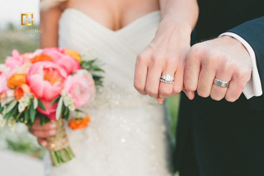 Chụp ảnh đôi tại lễ cưới