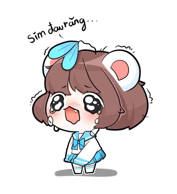 Ảnh Simmy cute gắn liền với nụ cười hồn nhiên của cô