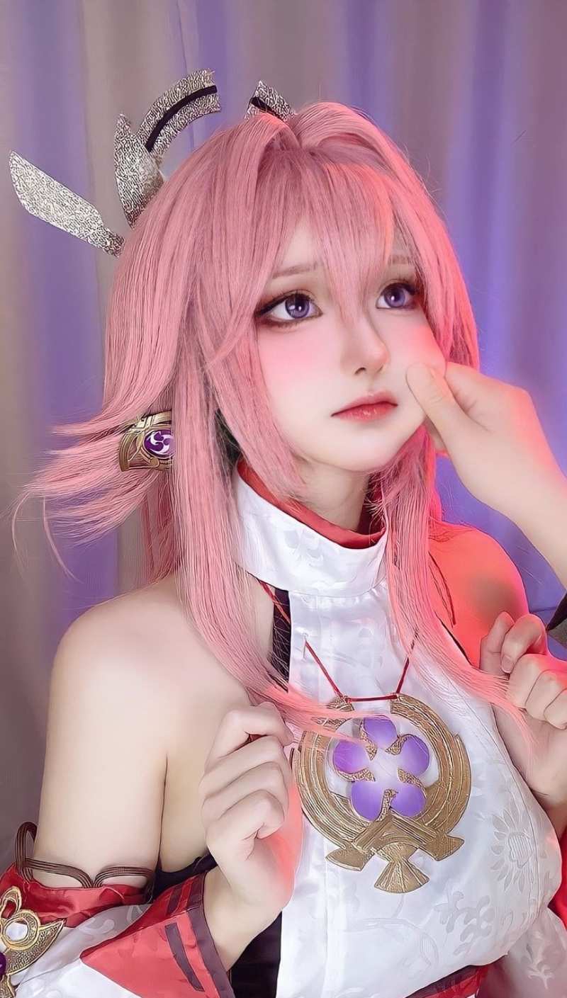 Cosplay Yae Miko đáng yêu