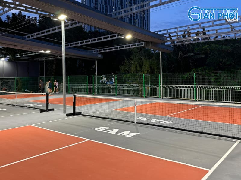 Mái che sân pickleball
