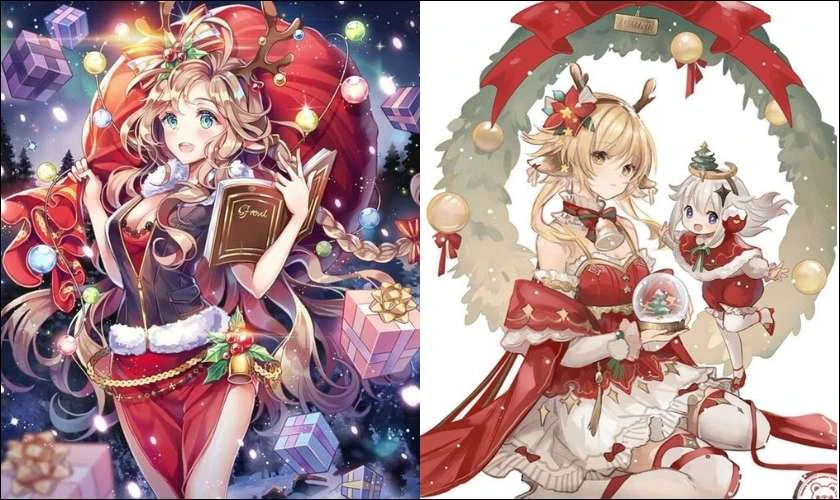 Ảnh chibi Giáng sinh đẹp trên máy tính