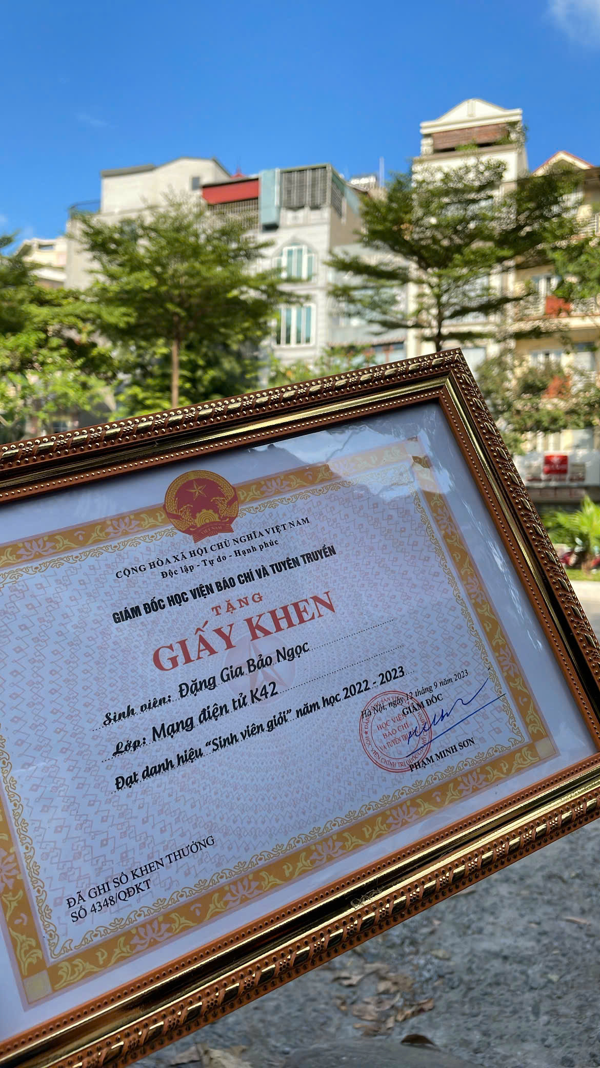 Gia đình luôn là chỗ dựa vững chắc và là động lực to lớn đối với Bảo Ngọc.