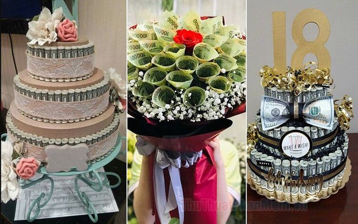 Hình ảnh độc đáo chúc mừng sinh nhật bằng tiền đẹp