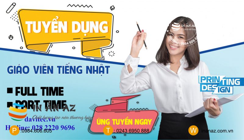 mẫu poster thông báo tuyển dụng
