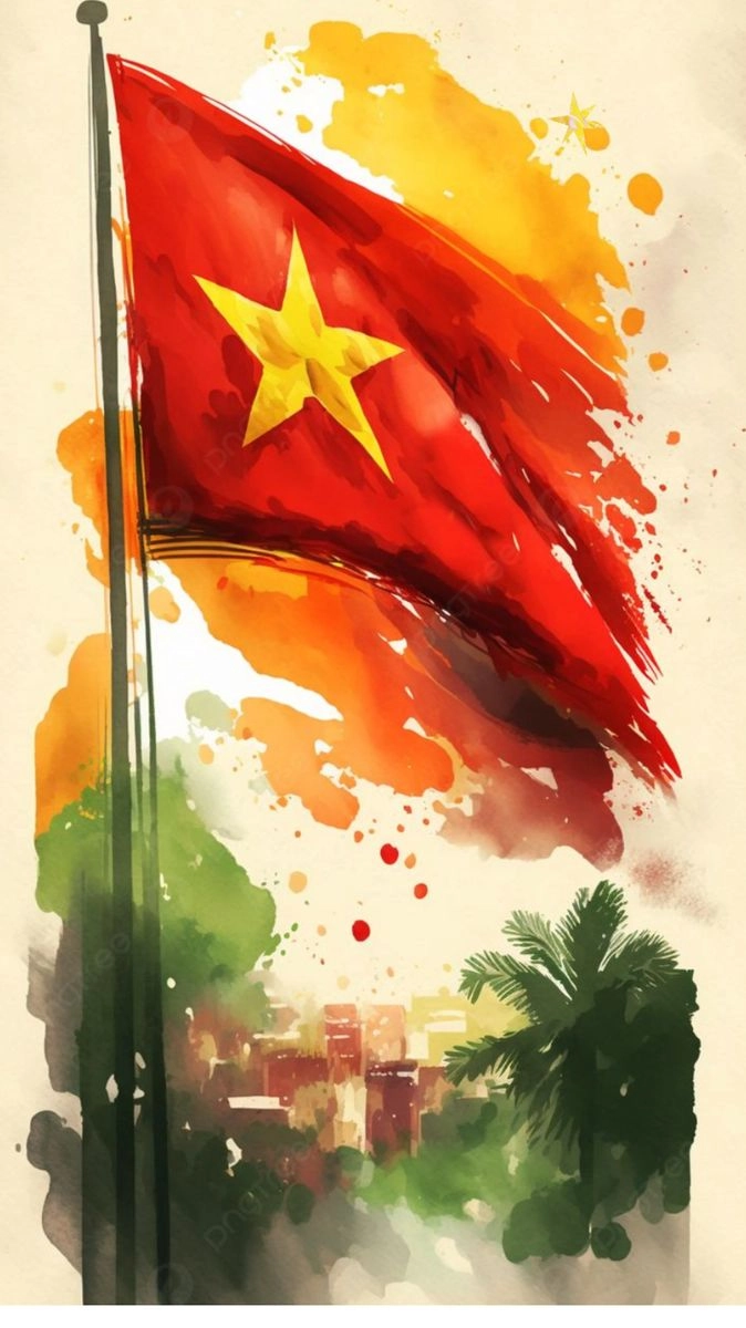 Hình nền lá cờ Việt Nam cho điện thoại