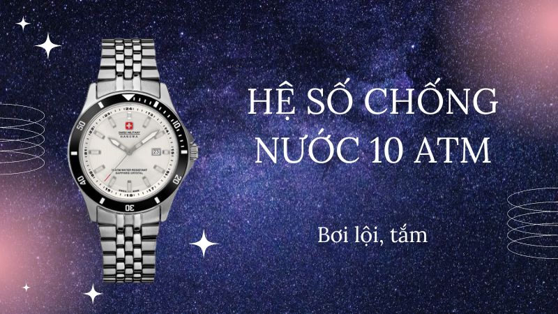 Cách này chỉ áp dụng cho đồng hồ vào nước nhẹ