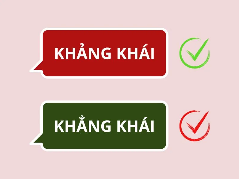 Khẳng khái hay khảng khái đúng chính tả?